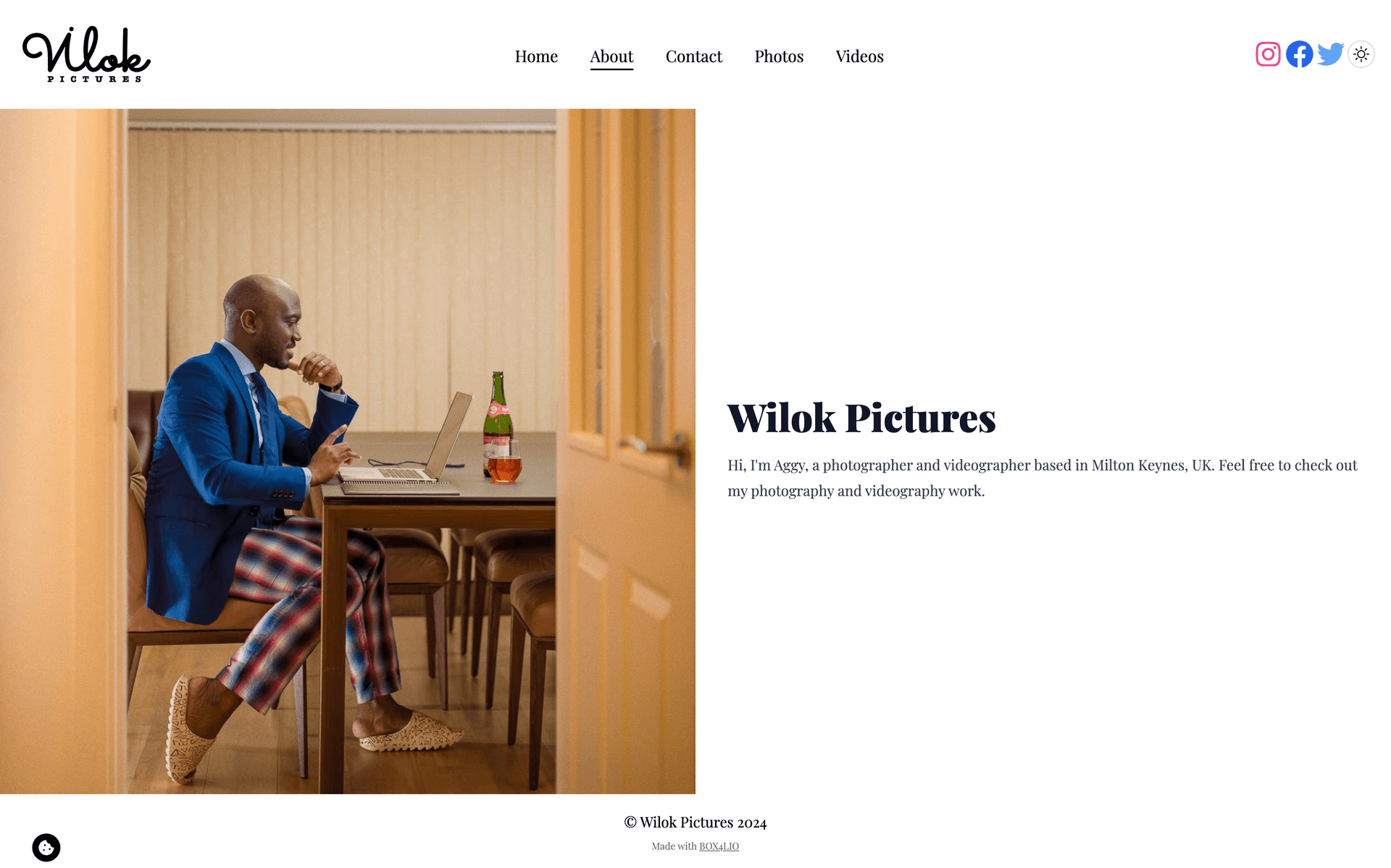 about page mobile screenshot
